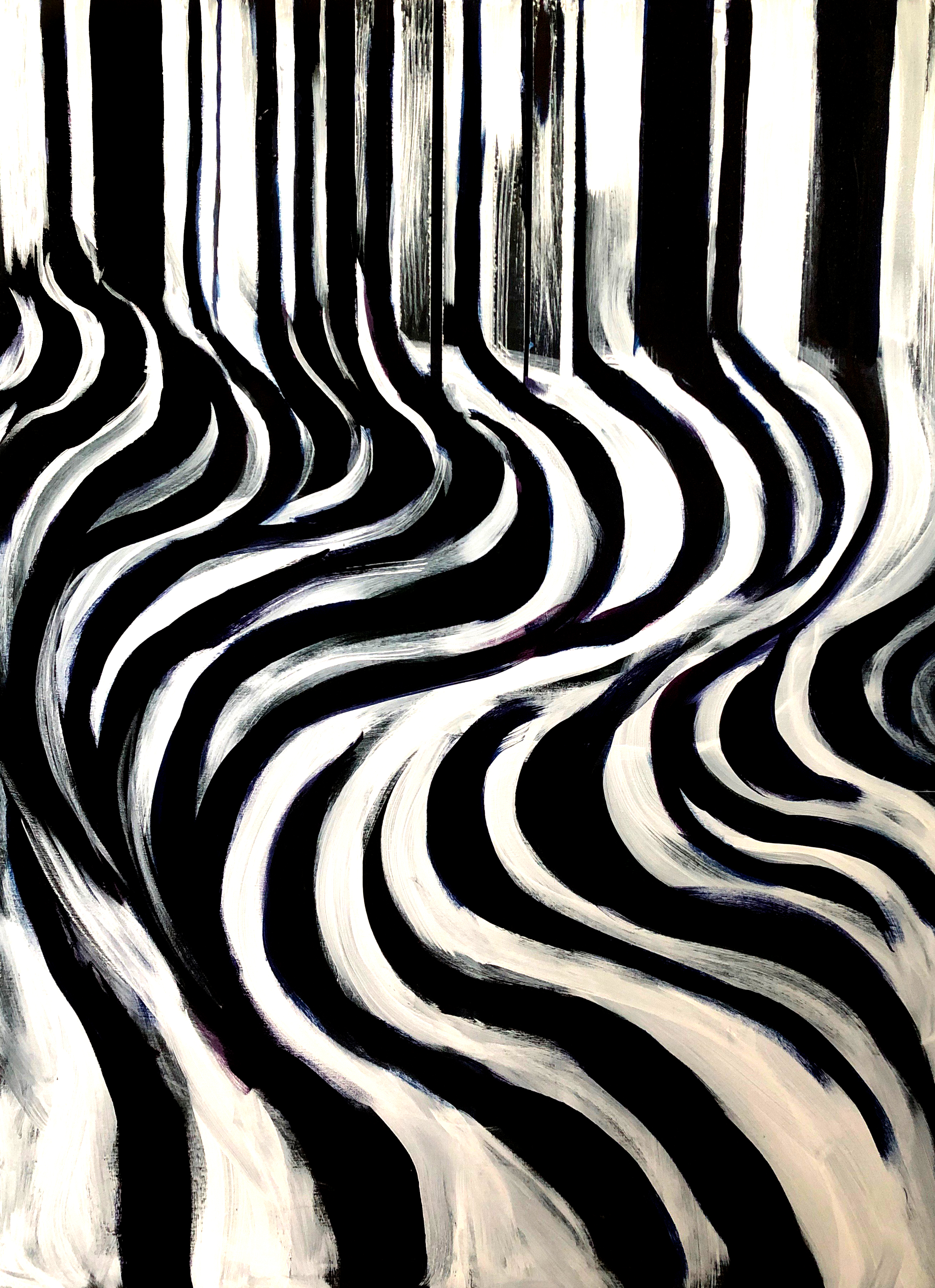 Stripes evolving from real to artificial