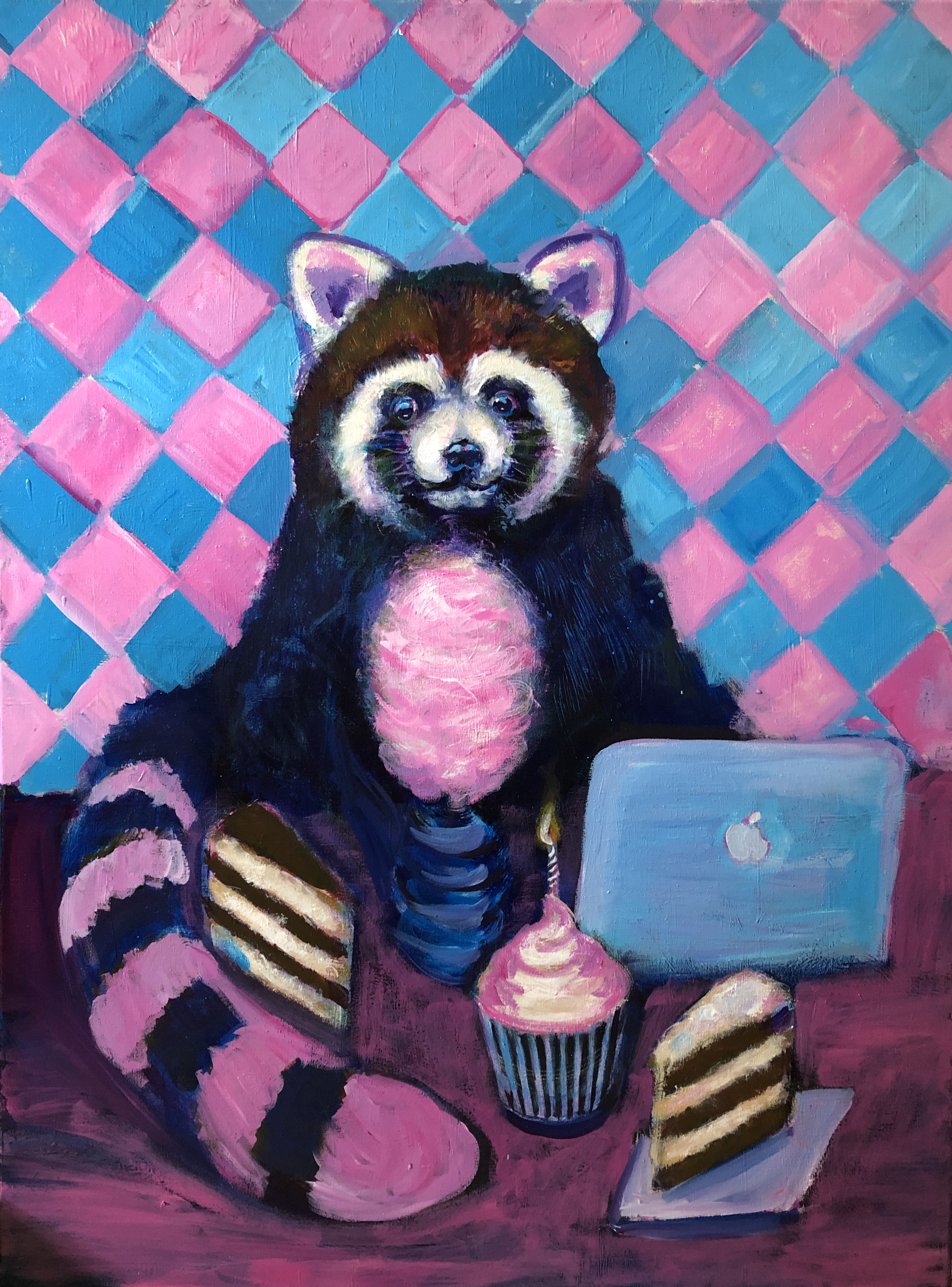 RED PANDA painting