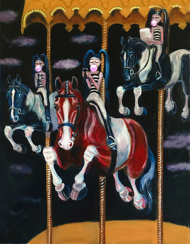 surreal horse art