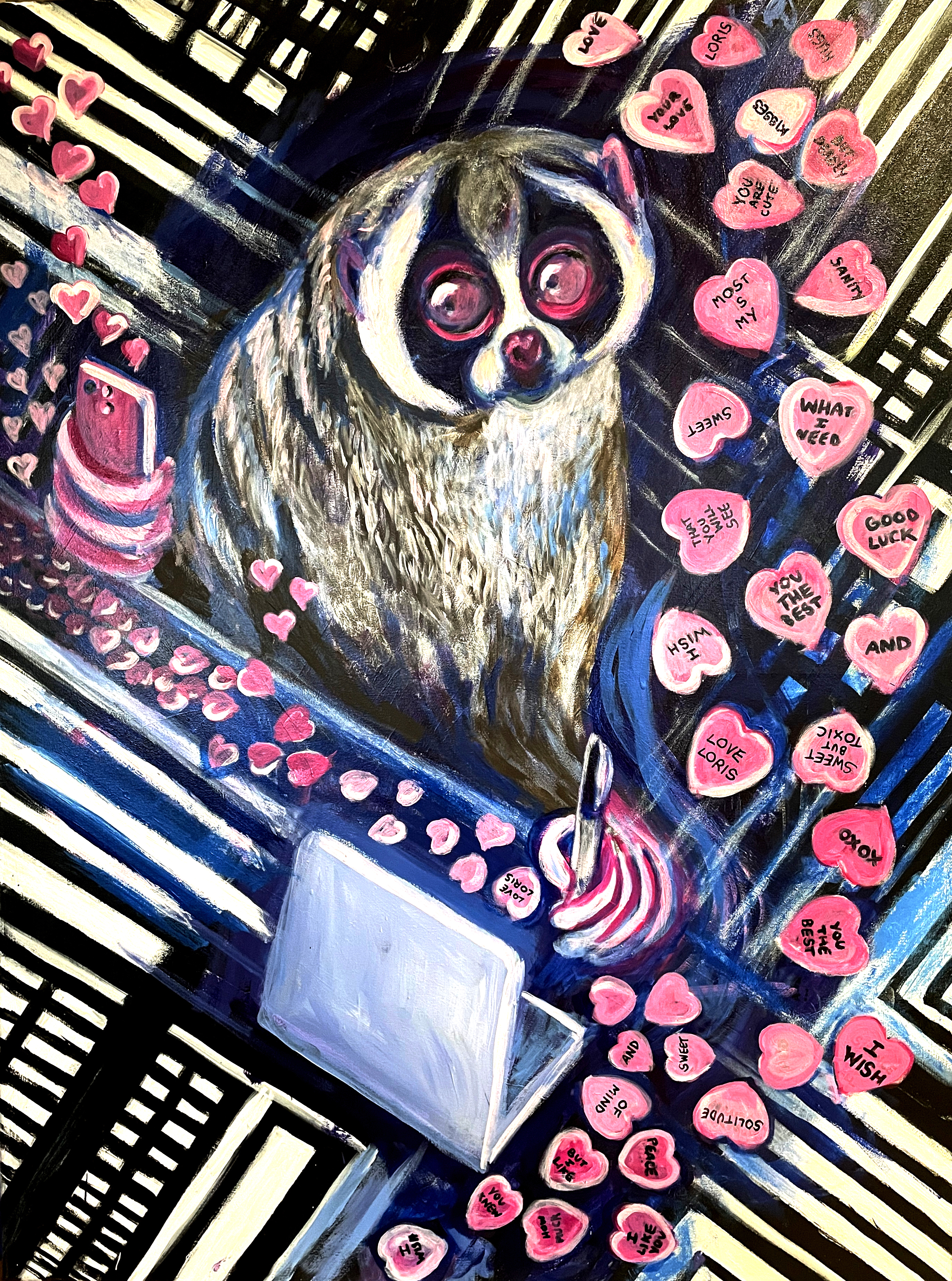 SLOW LORIS painting