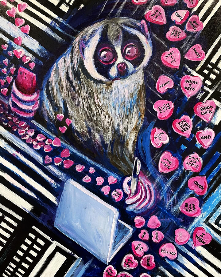 SLOW LORIS painting